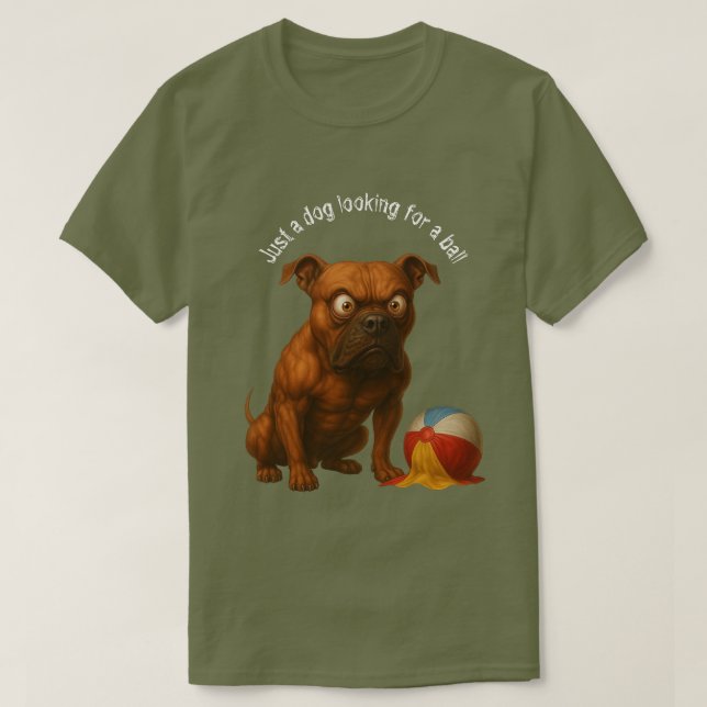 Dog Ball 01 T-Shirt (Frente do Design)