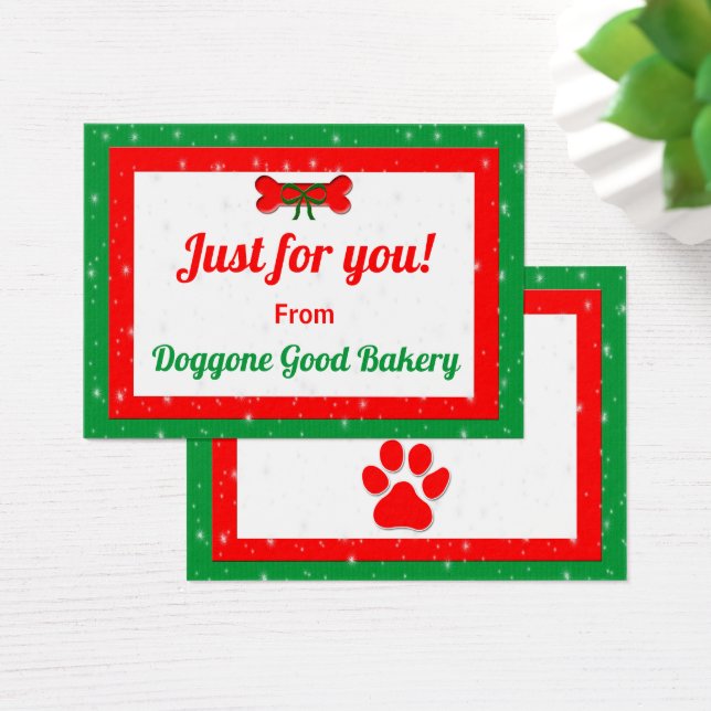 Dog Bone Personalizado Presente de Natal (Mesa)