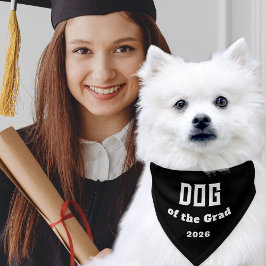 Dog of the Grad Custom Graduation Black