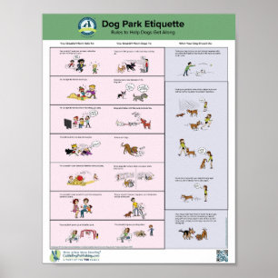 Dog Park Etiquette Poster