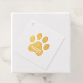 Dog Paw Name Silhouette Design