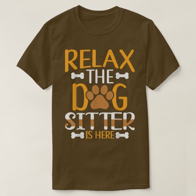 Dog Sitting Walker Sitter Pet Sitters T-Shirt Copy (Frente do Design)