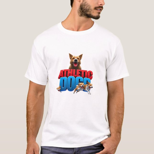 DOG T-SHIRT with adorable puppy illustrations,  (Frente)