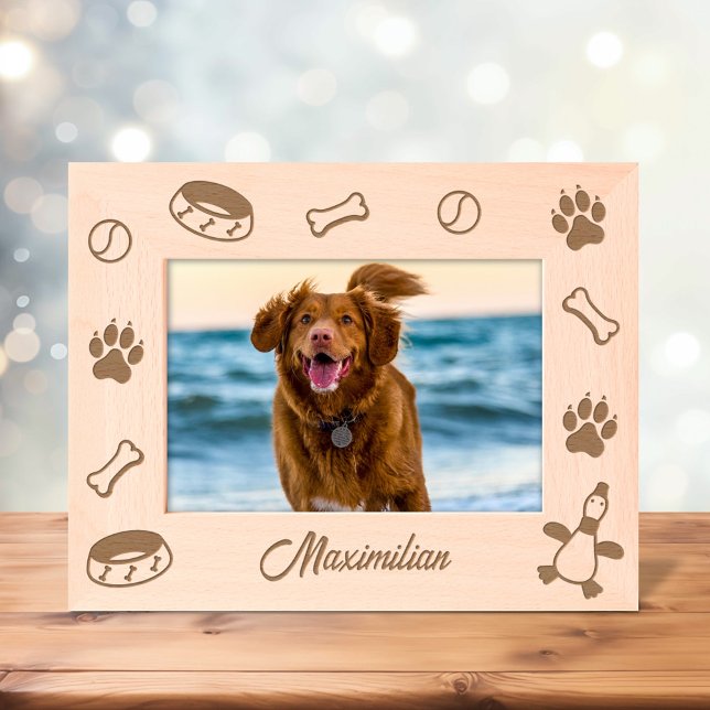 Dog Toys Dish Paw Prints 7x5 (Criador carregado)