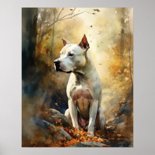 Dogo Argentino Dog Art Impressão