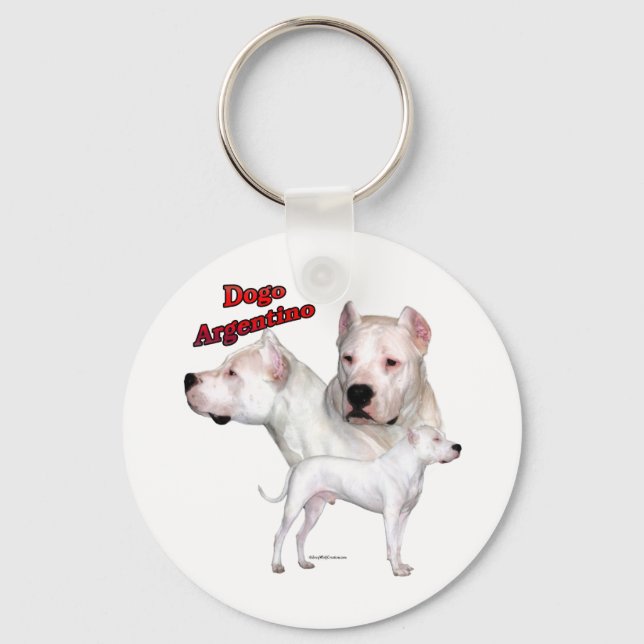 Dogo Argentino Trio 2 - Chaveiro (Frente)