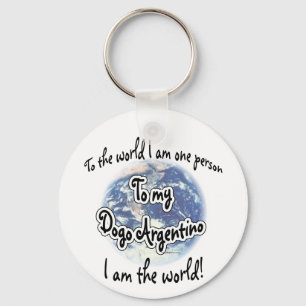 Dogo Argentino World 2 Chaveiro