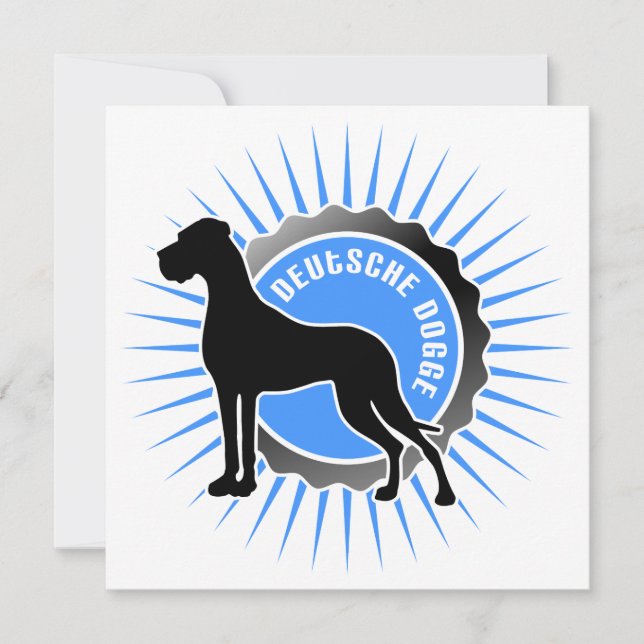 Dogue Alemão azul estrela (Frente)