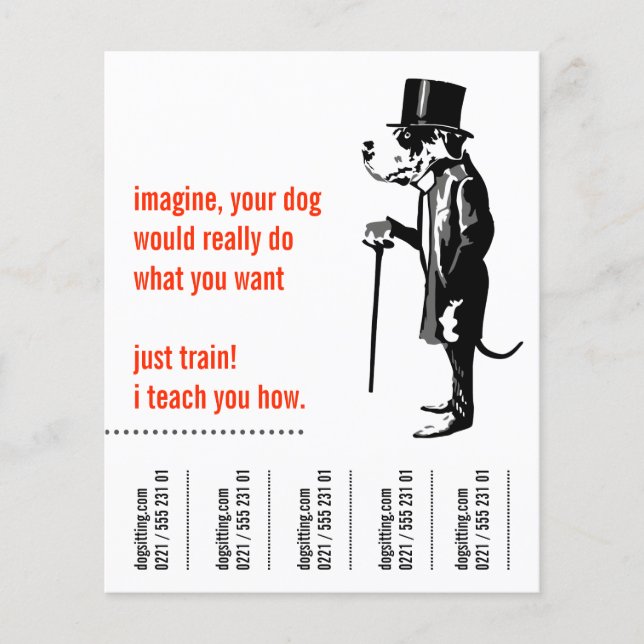 Dogue alemão panfleto (Frente)