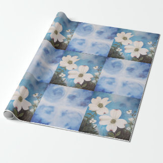 Dogwood Fantasy papel de embrulho de presente