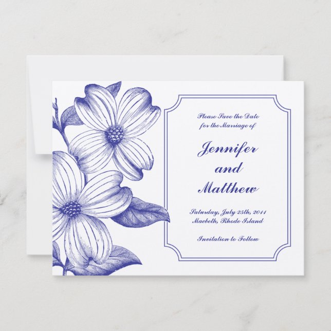 Dogwood Salve o Anúncio de Data (Frente)