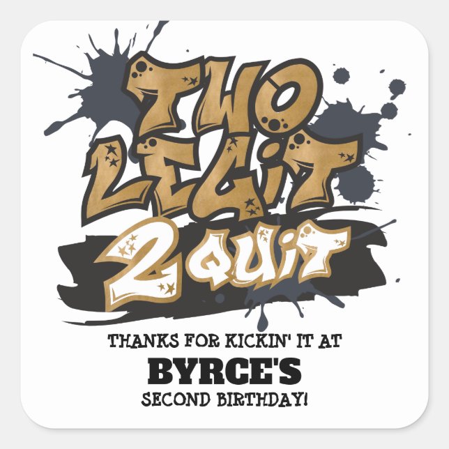 Dois adesivos de favoritos quadrados de legenda 2 (Frente)