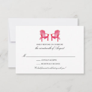 Dois Adirondack Cadeiras aquarela RSVP
