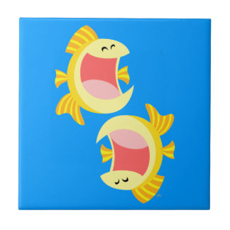 Dois Azulejos e trivietes de cartoon