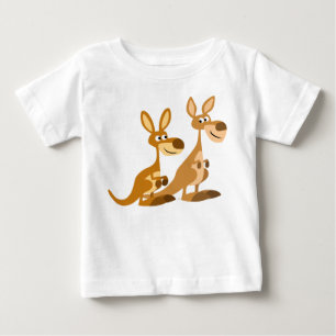 Dois Bons Cartoons Kangaroos Baby T-Shirt