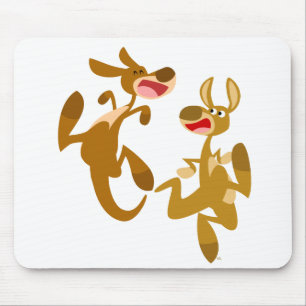 Dois Bons Cartoons Kangaroos Mousepad
