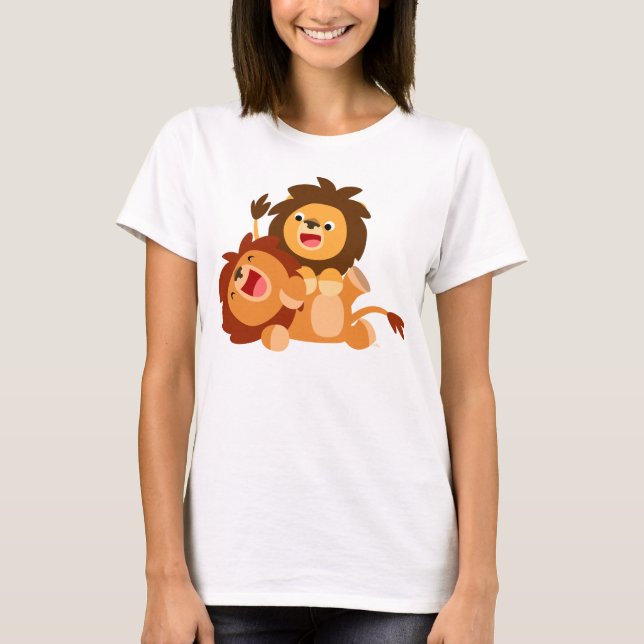 Dois Bons Leões de Cartoon, Camiseta Mulher (Frente)