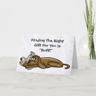 Dois Cães Esgotados Cartão de Aniversário Engraçad