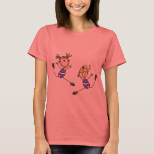 Dois camisetas e presentes louros do Gymnast da