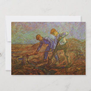 Dois Camponeses Cavando por Vincent van Gogh