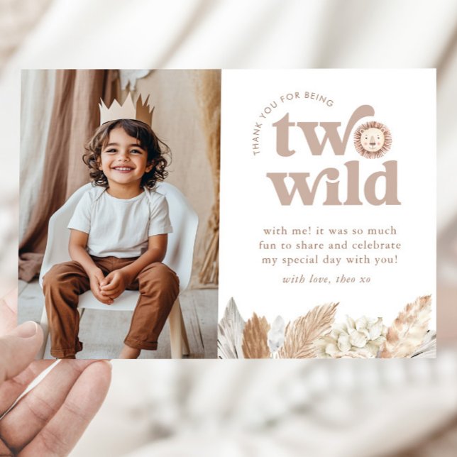 Dois Cartões de agradecimentos de Fotografia de Pa (Zazzle Two Wild Landscape Photo Thank You Card )