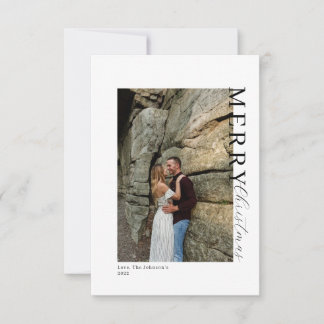 Dois cartões de Natal minimalísticos fotográficos