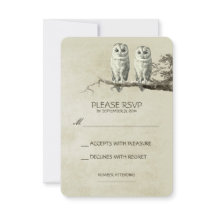 DOIS CARTÕES RUSTIC WODLAND RUSTIC WODLAND RSVP DE