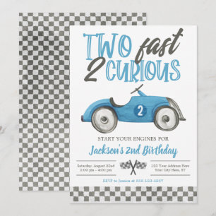 Dois Convite de Aniversário Rápidos e 2 Curiosos, 