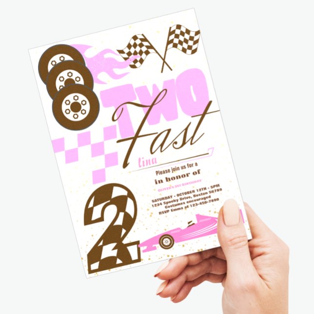 Dois Convite Rápido de Festa de segundo aniversári (Criador carregado)