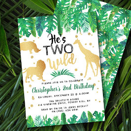 Dois Convites de aniversário Selvagens