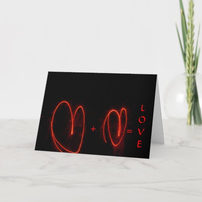 Dois corações = cartões do amor (Frente)