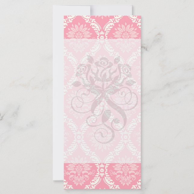 dois damasco elegante cor-de-rosa e creme (Frente)