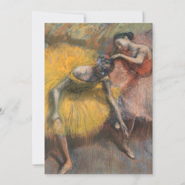 Dois Dançarinos, Amarelo e Rosa | Edgar Degas (Frente)