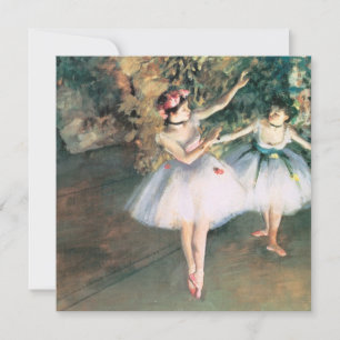 Dois dançarinos em um palco de Edgar Degas, Arte A