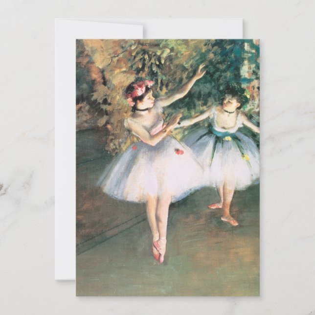 Dois Dançarinos num Palco de Edgar Degas, Arte Ant (Frente)