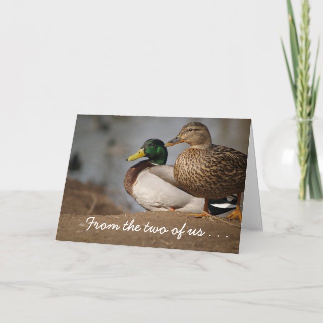 Dois de nós cartão de Natal (Frente)