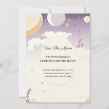 Dois do Segundo Convite de Aniversário da Lua