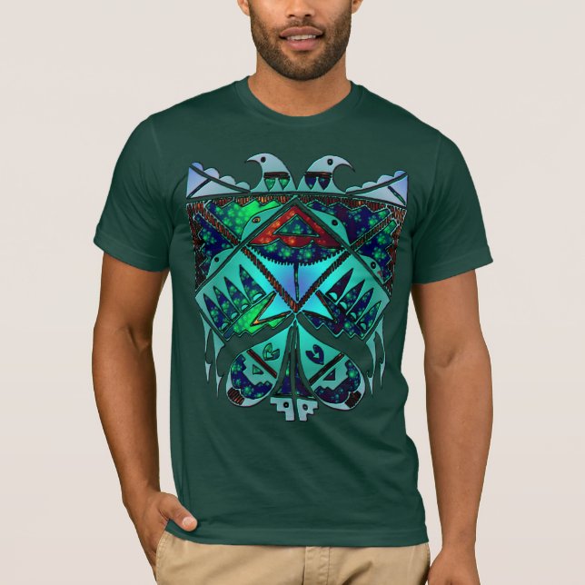 Dois Eagles uma camisa lateral (Frente)