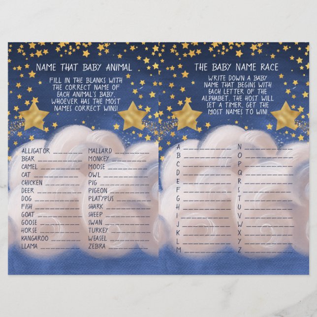 Dois Em Um Jogo De Raça De Bebês E Nome De Bebê (Frente)