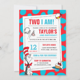 Dois Eu Sou | Gato no Convite de Aniversário do Ch