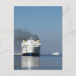 Dois Ferries Na Grécia Cartão Postal