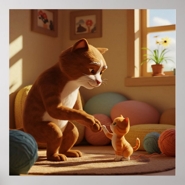 Dois gatos poster (Frente)