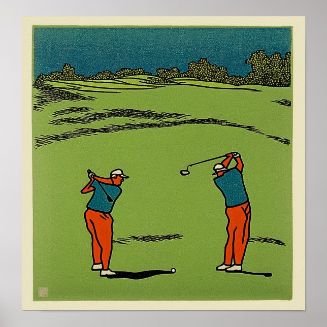 Dois Golfers - Impressão (Frente)