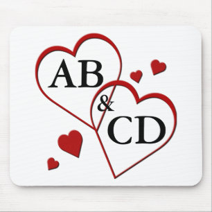 Dois Hearts Modelo Mousepad