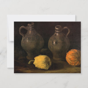 Dois Jars e Dois Pumpkins por Vincent van Gogh