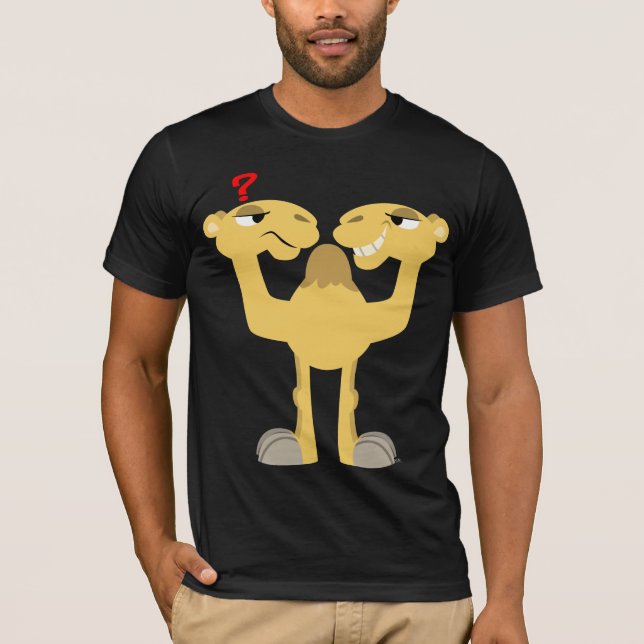 Dois lados da Mesma Camisa de Cartoon T-Shirt (Frente)