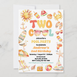 Dois Legal Convites de festas de aniversário