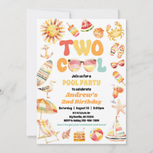 Dois Legal Convites de festas de aniversário