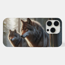 Dois Lobos numa Floresta: Fauna Majestosa