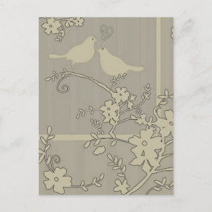 Dois Pássaros de Amor ~ Cartão Postal